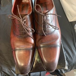 Magnanni for Neiman Marcus mid brown shoes